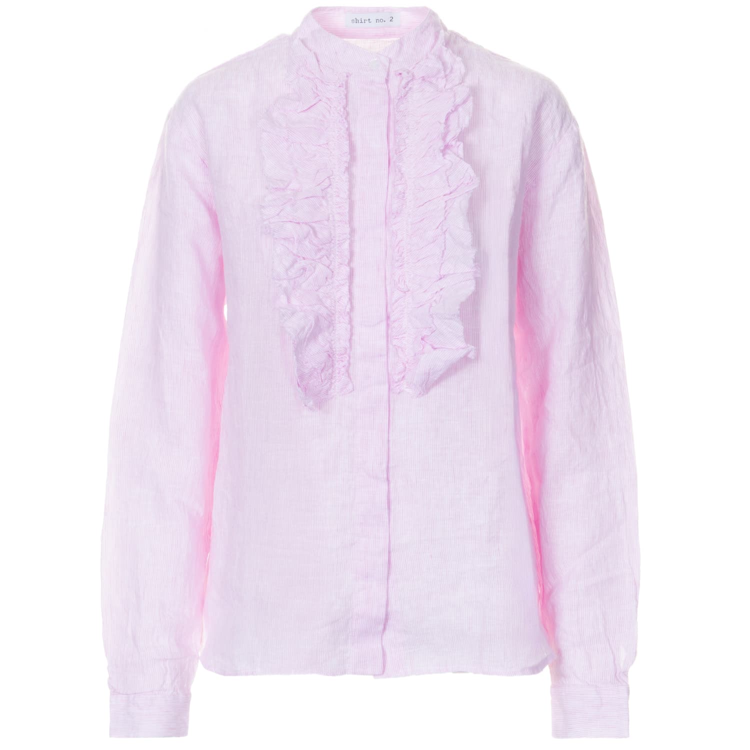 Linen Blouse Pink Striped