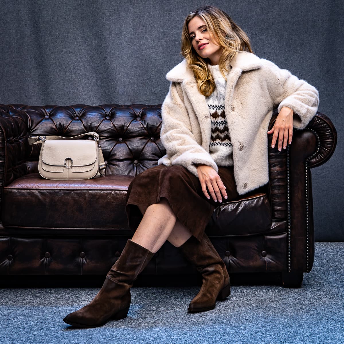 Faux-Fur Jacket Cajet Natural