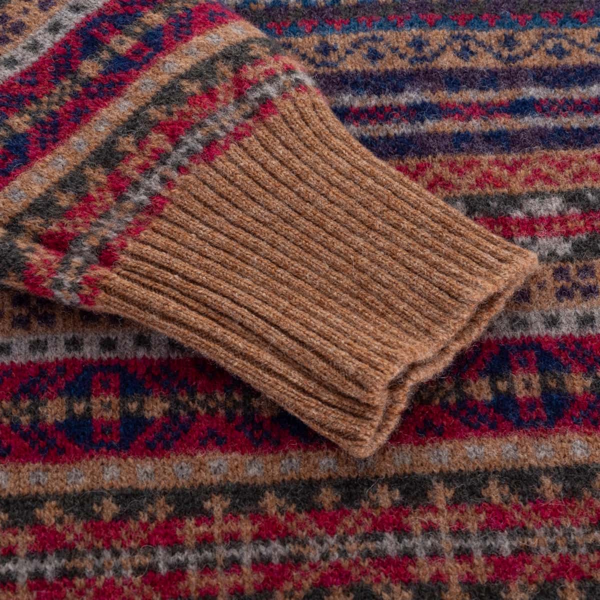 Lambswool Fairisle Sweater Red