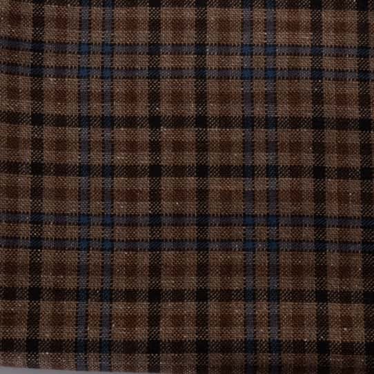 Lightweight check 50% wool, 25% linen, 25% cotton