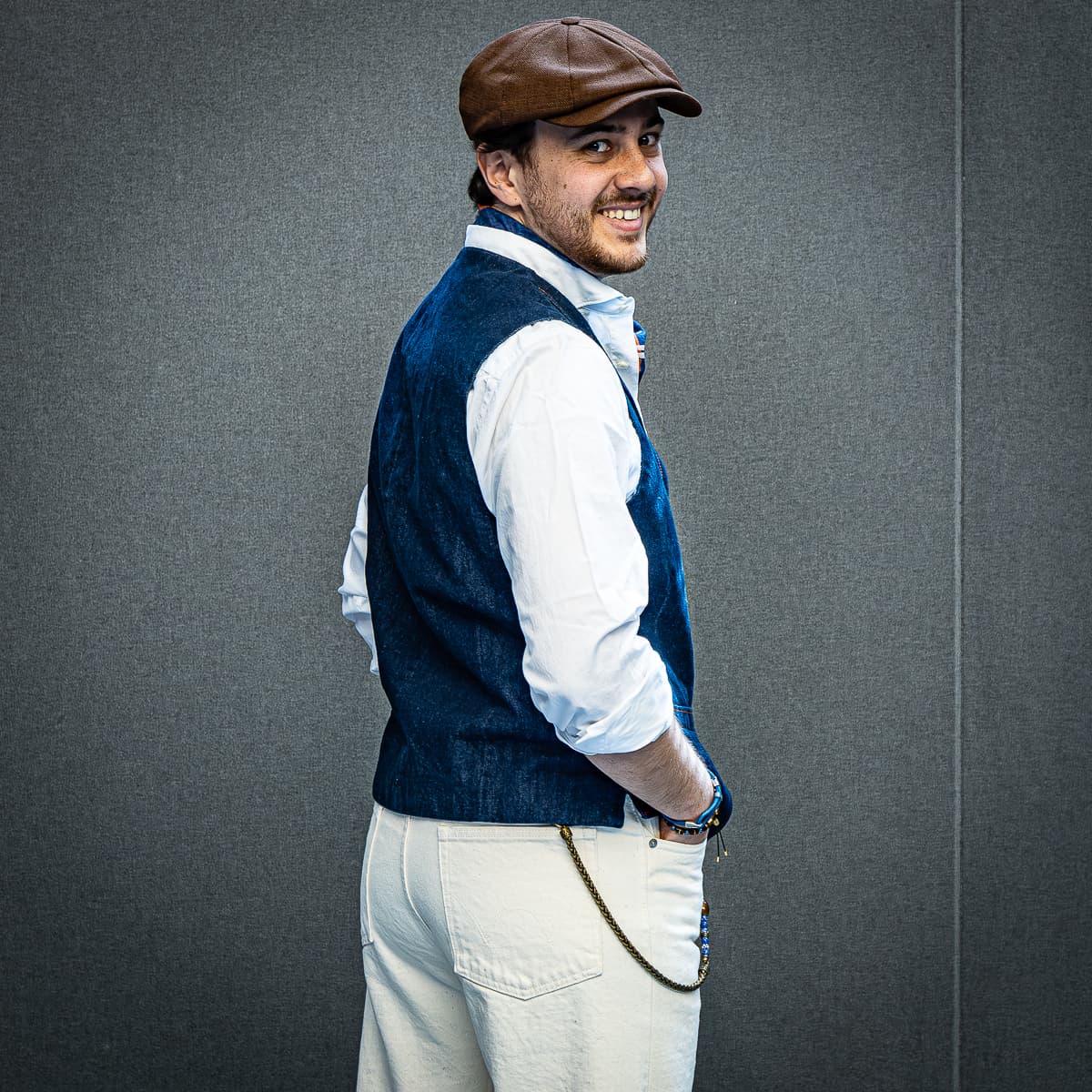 Waistcoat Gino Selvage Denim