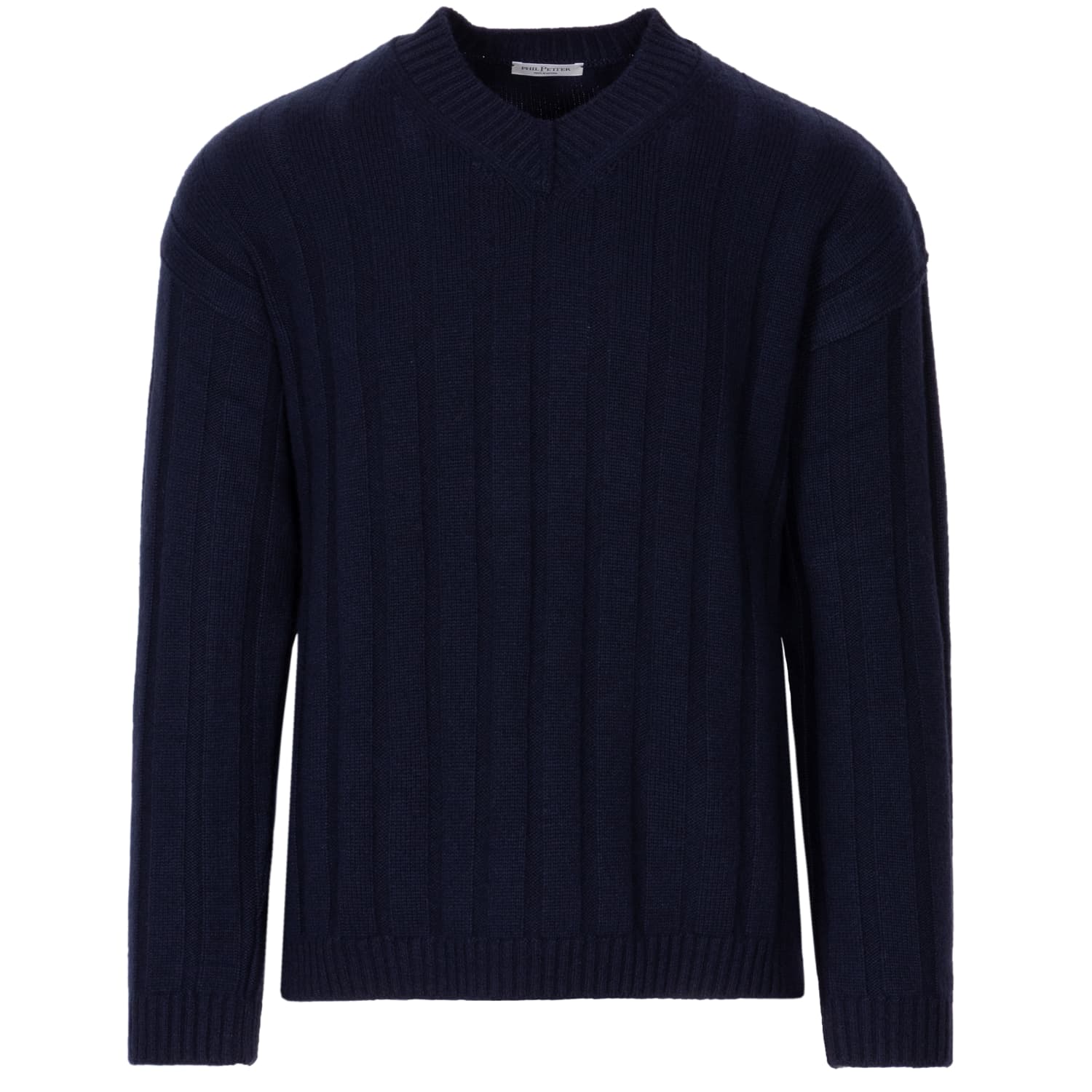 Ribbed V-Neck Sweater