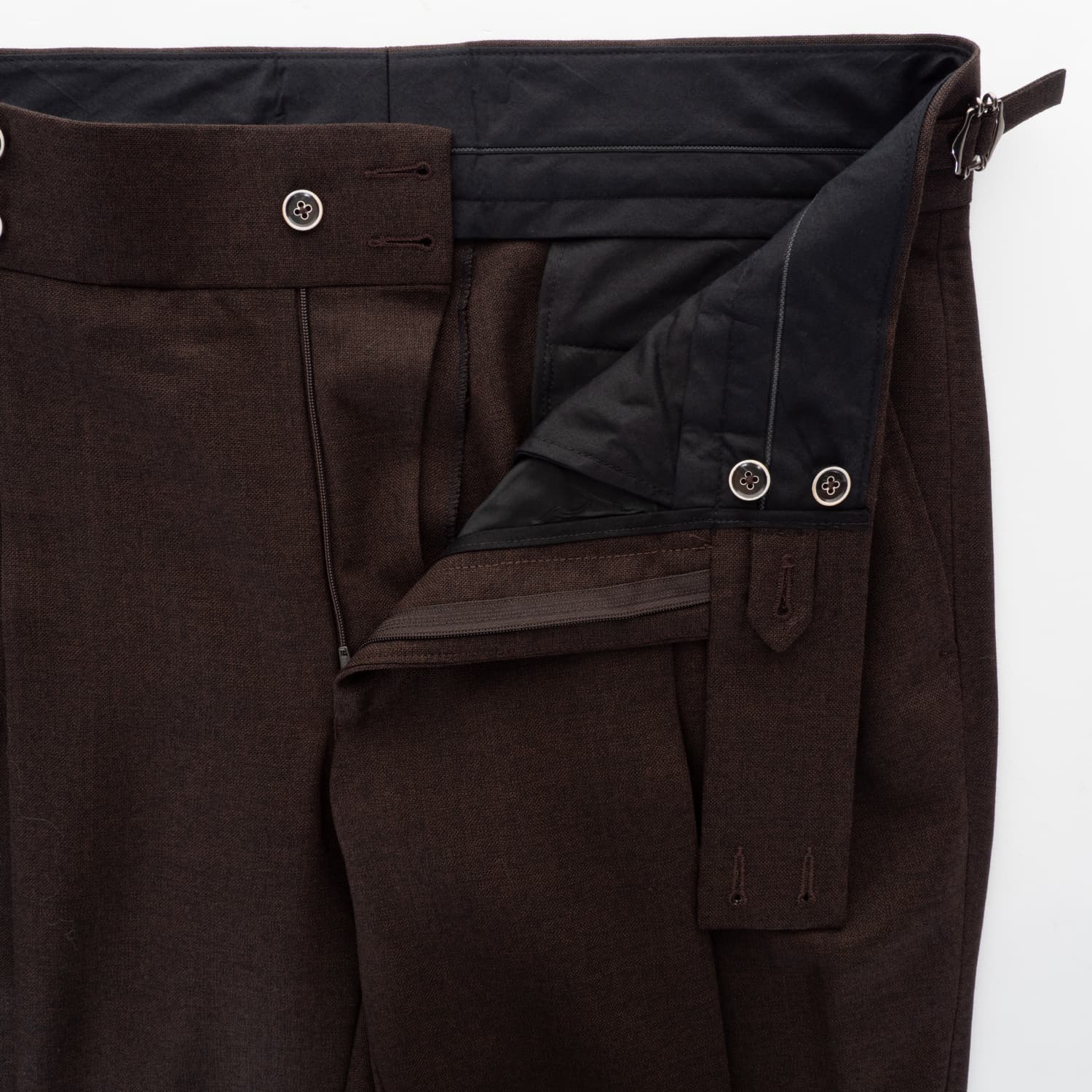 Virgin Wool Suit Brown