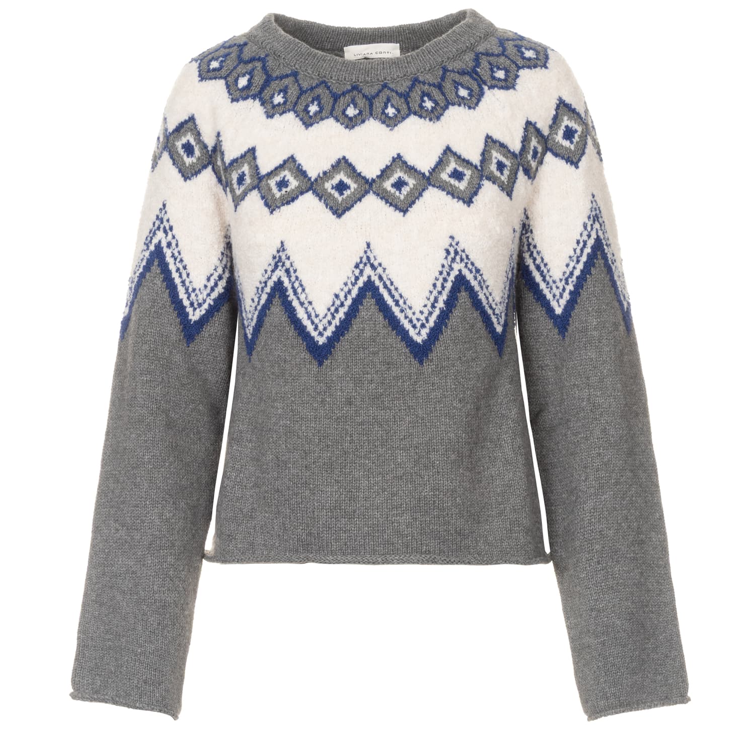 Cashmere Blend Nordic Sweater