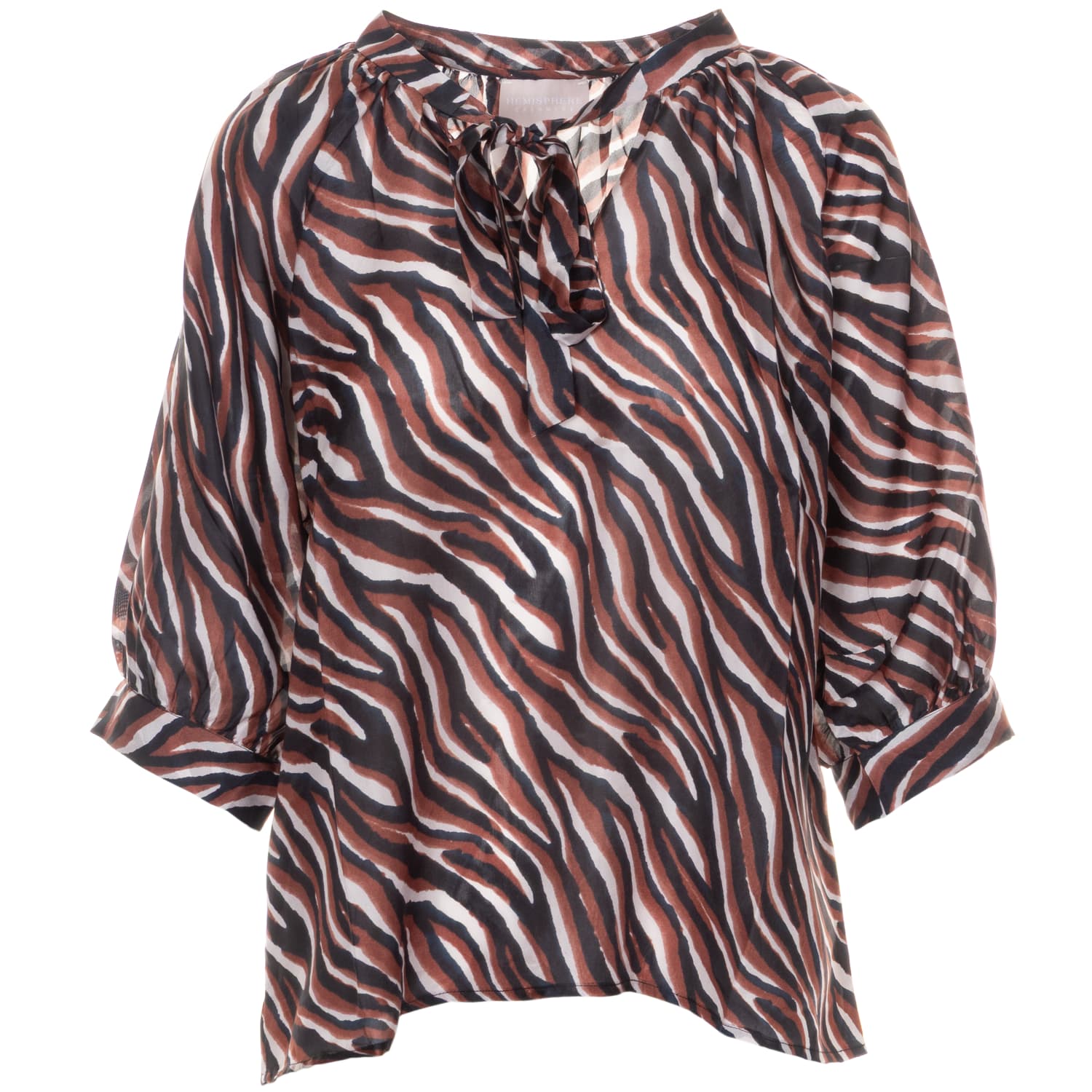 Silkblouse Brown Tiger Pattern