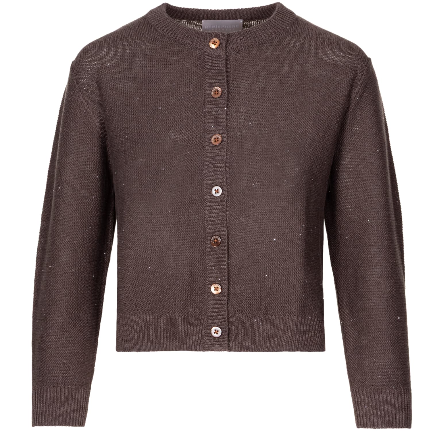 Cardigan with sparkle effect