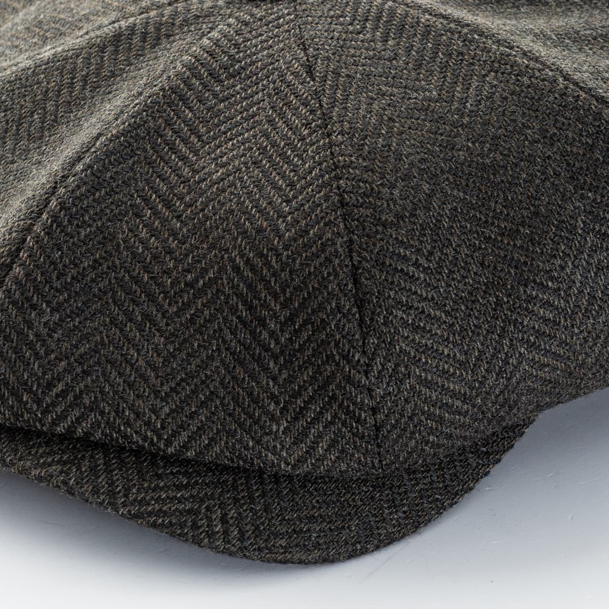 Newsboy Retro Cap Herringbone Olive