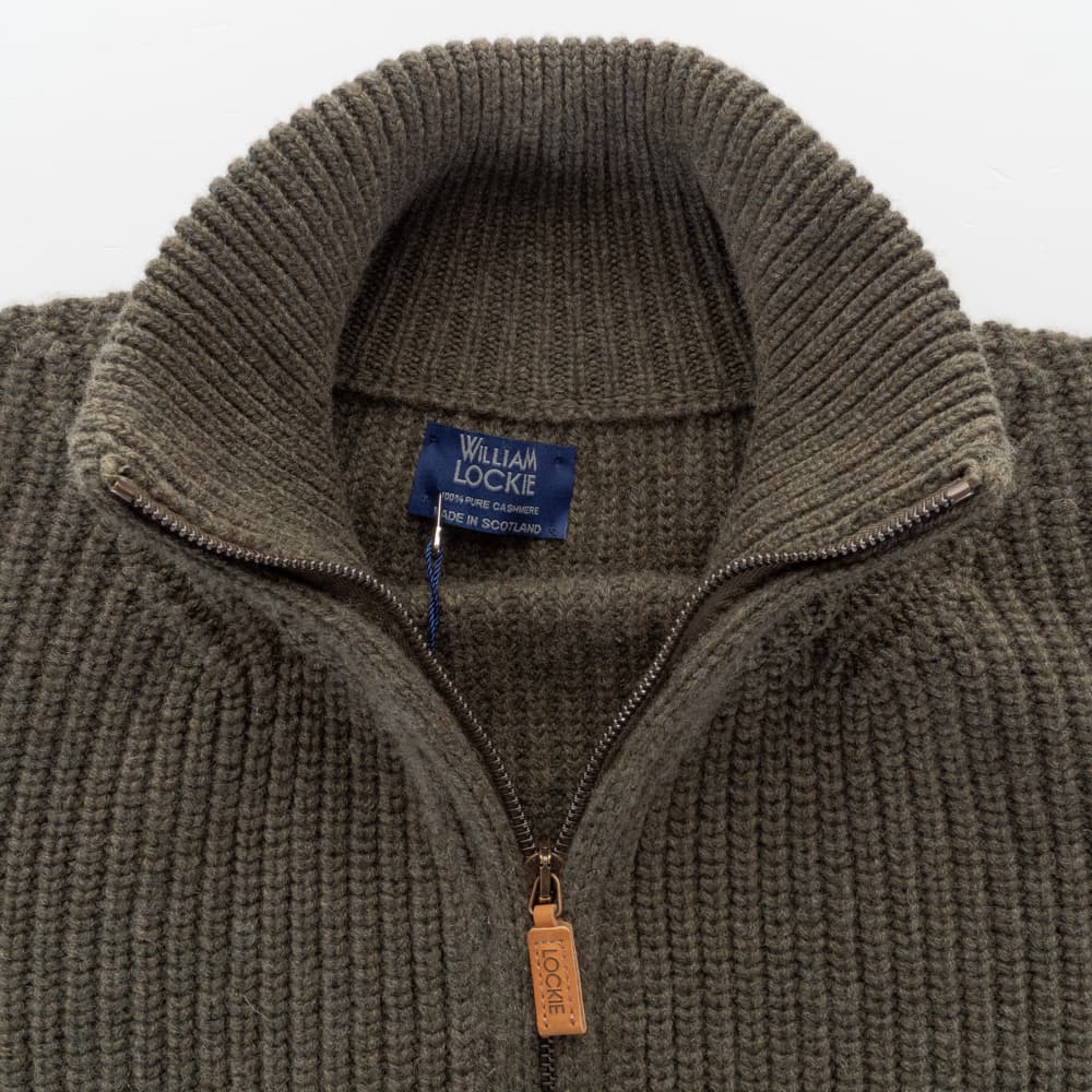 Cashmere Zip Sweater