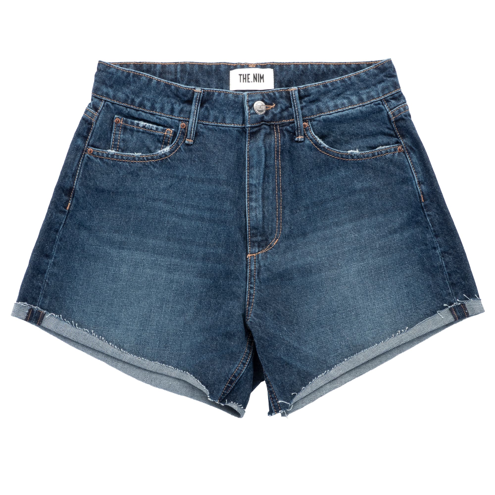 Jeans Shorts Raw Cut Blue