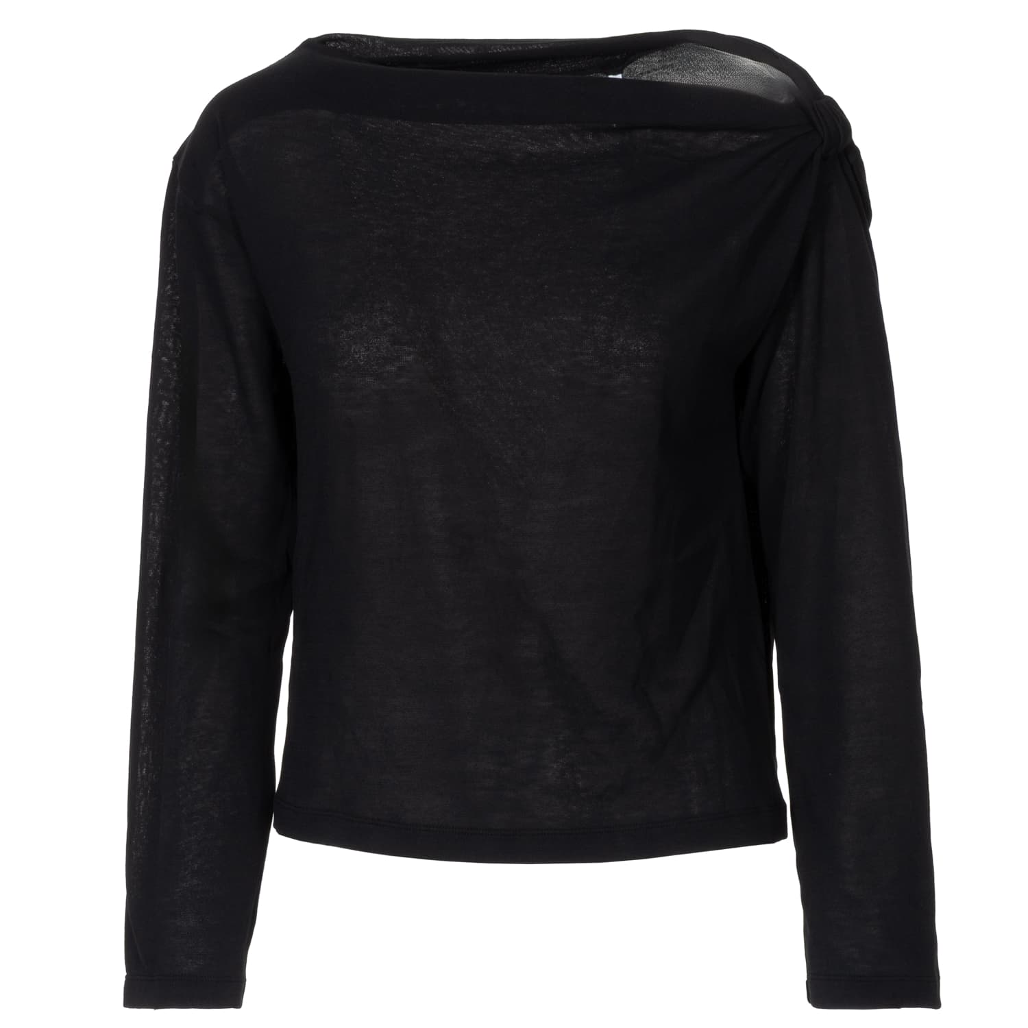 Long Sleeve Top with Knot Detail