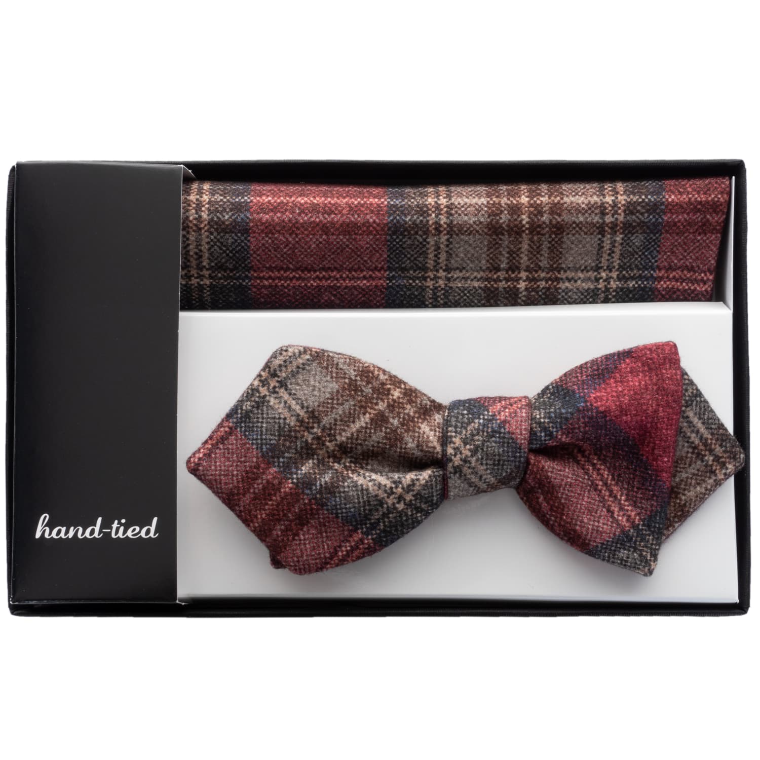 Checked Bow & Kerchief Set