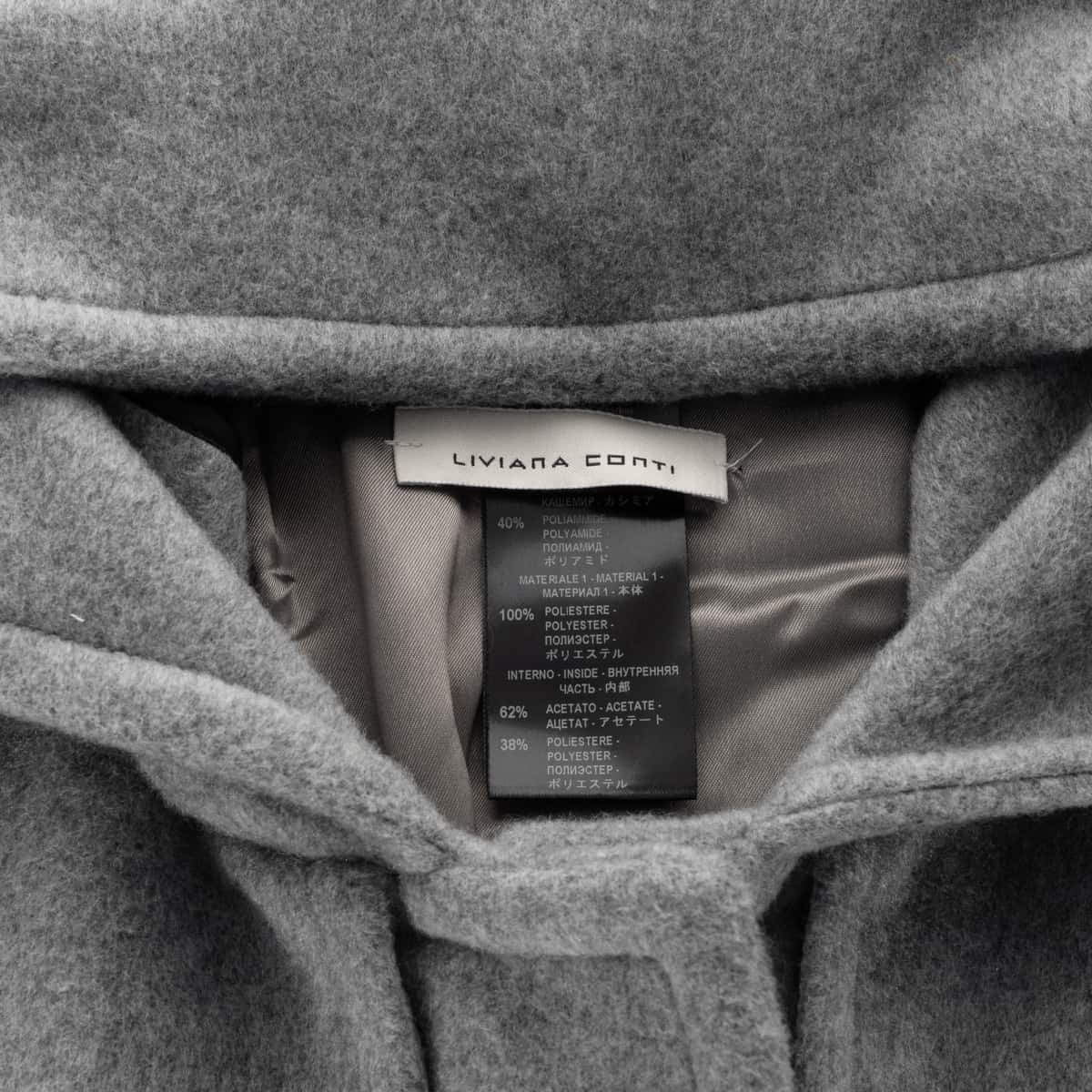 Cashmere hooded coat