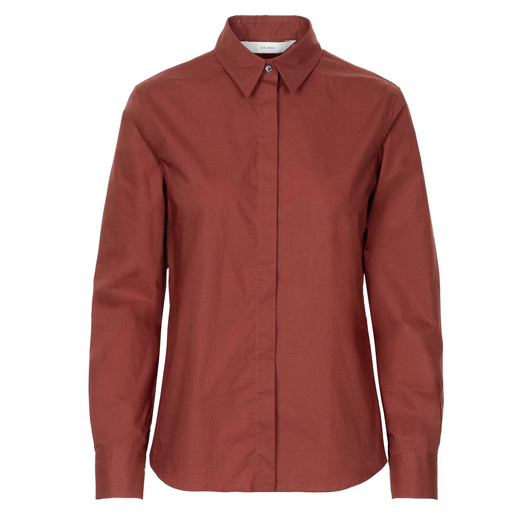 Cotton Shirt Blouse Rust Modern Fit