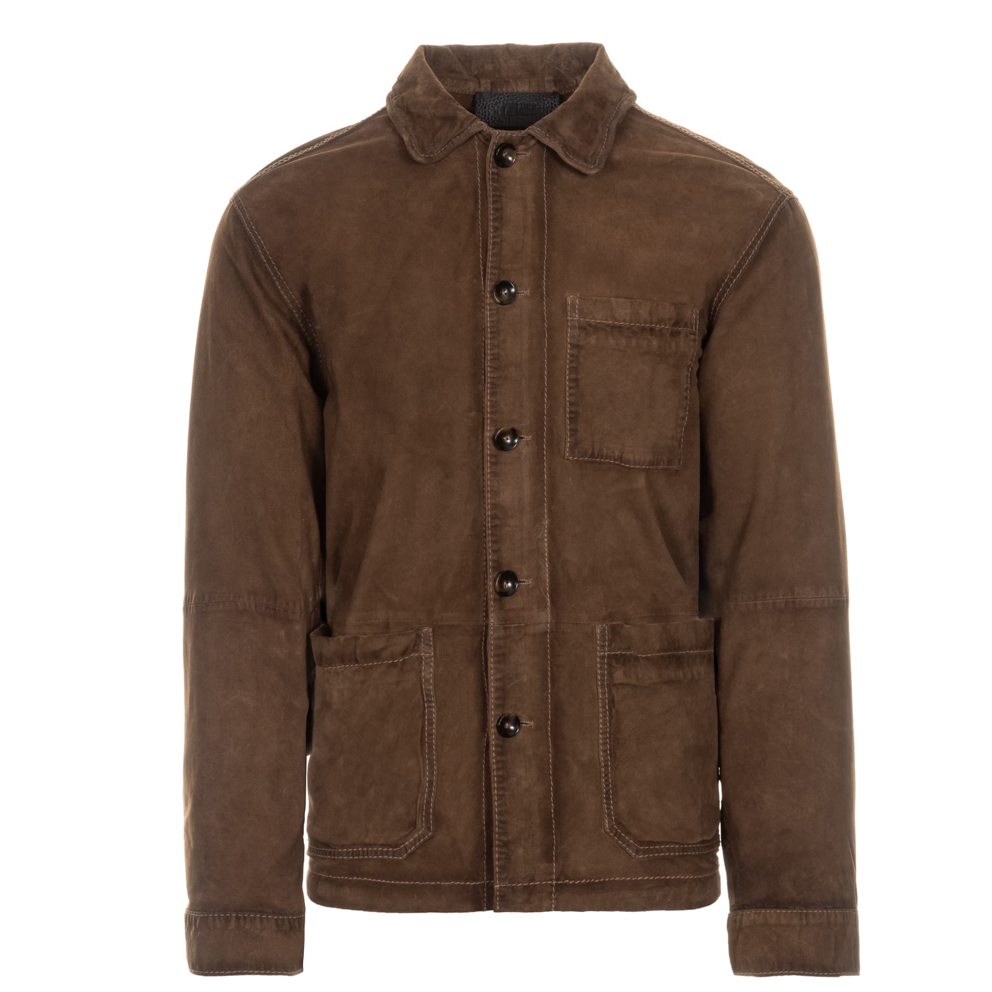 Shirt Jacket Brentwood Burned Suede