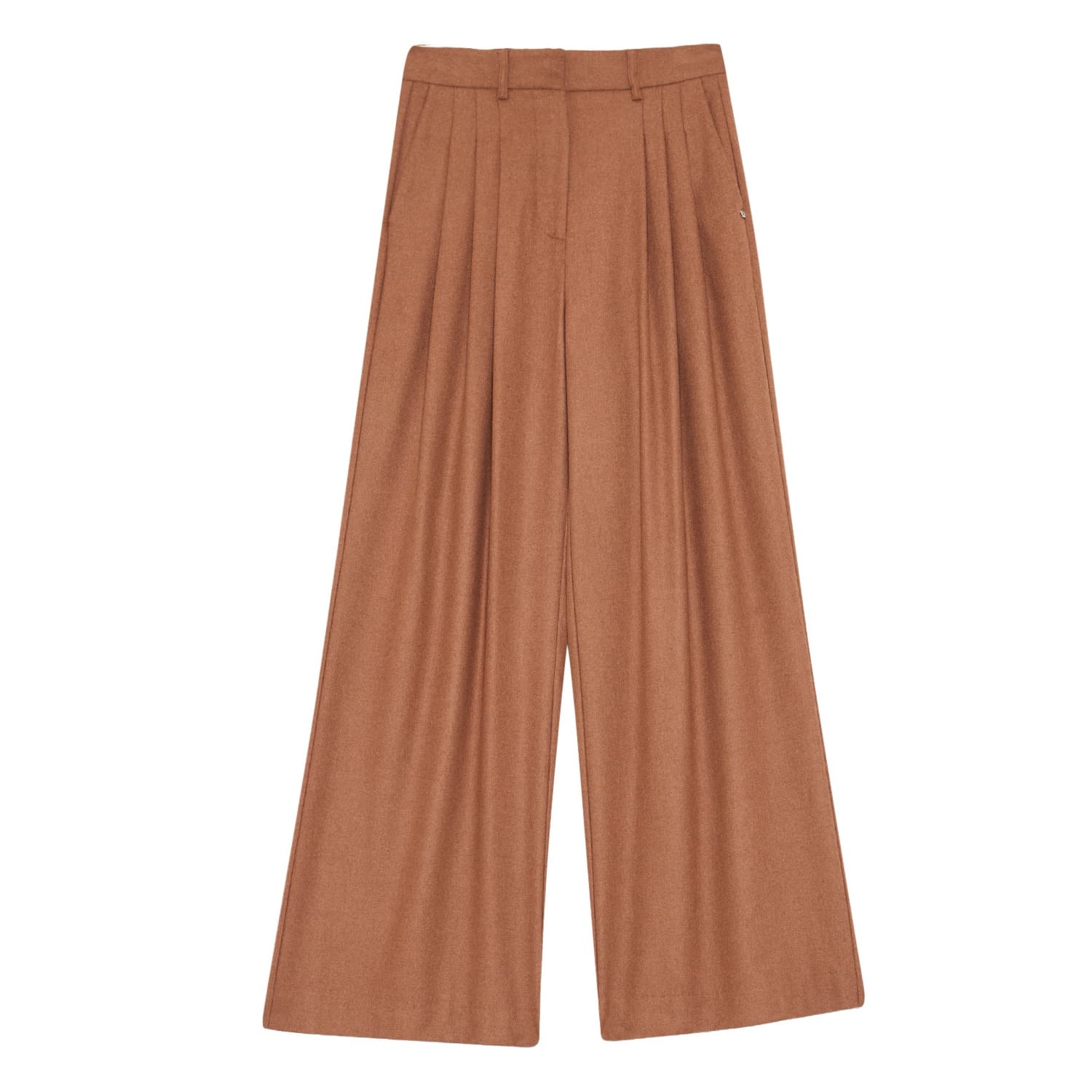 Pleated Palazzo Trousers