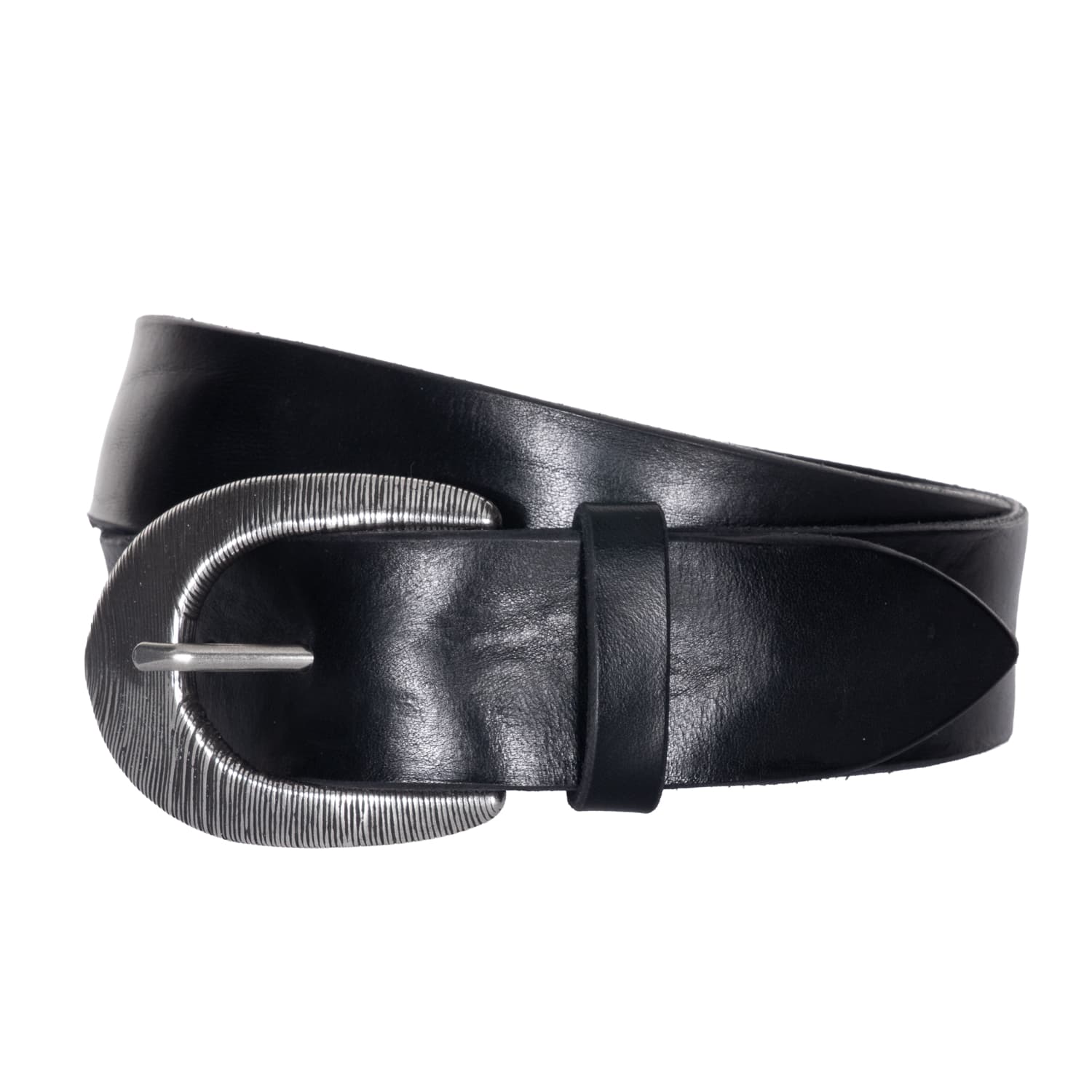 Leather Belt Nero Bull Soft