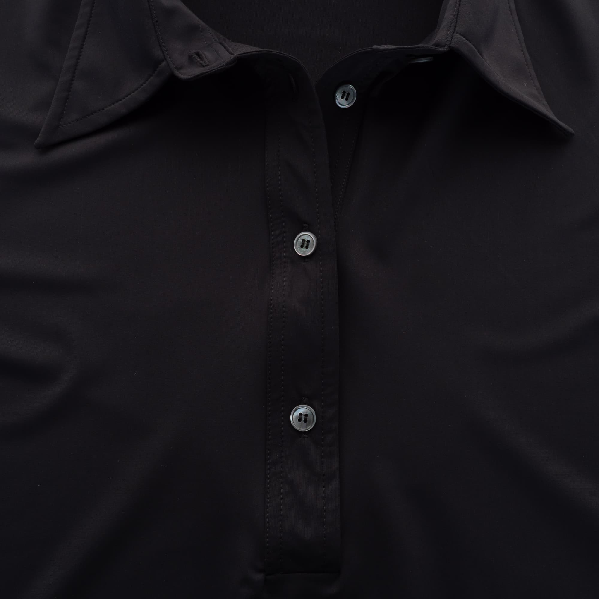 Stretch Jersey Polo Blouse