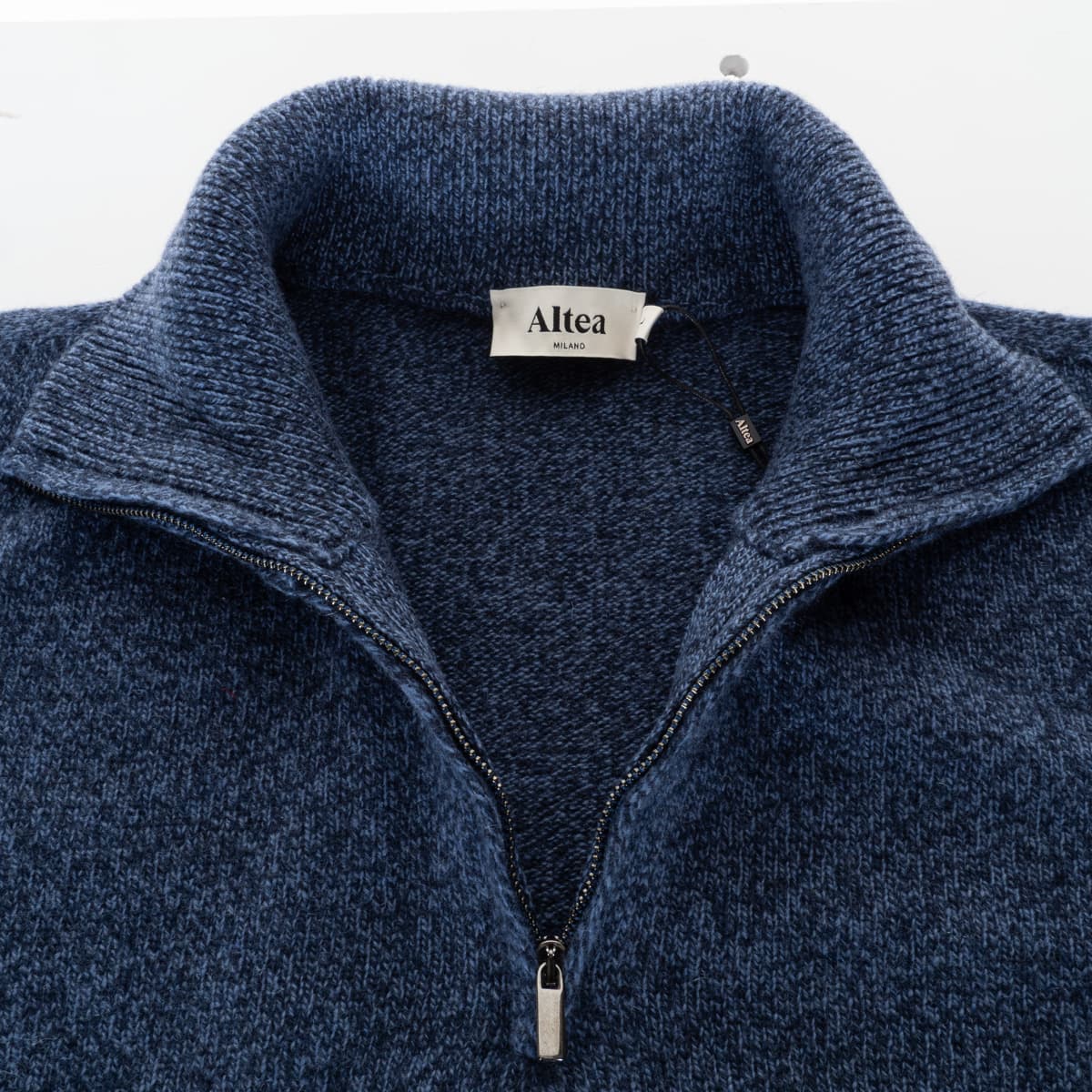 Wool-Cashmere half-zip Sweater