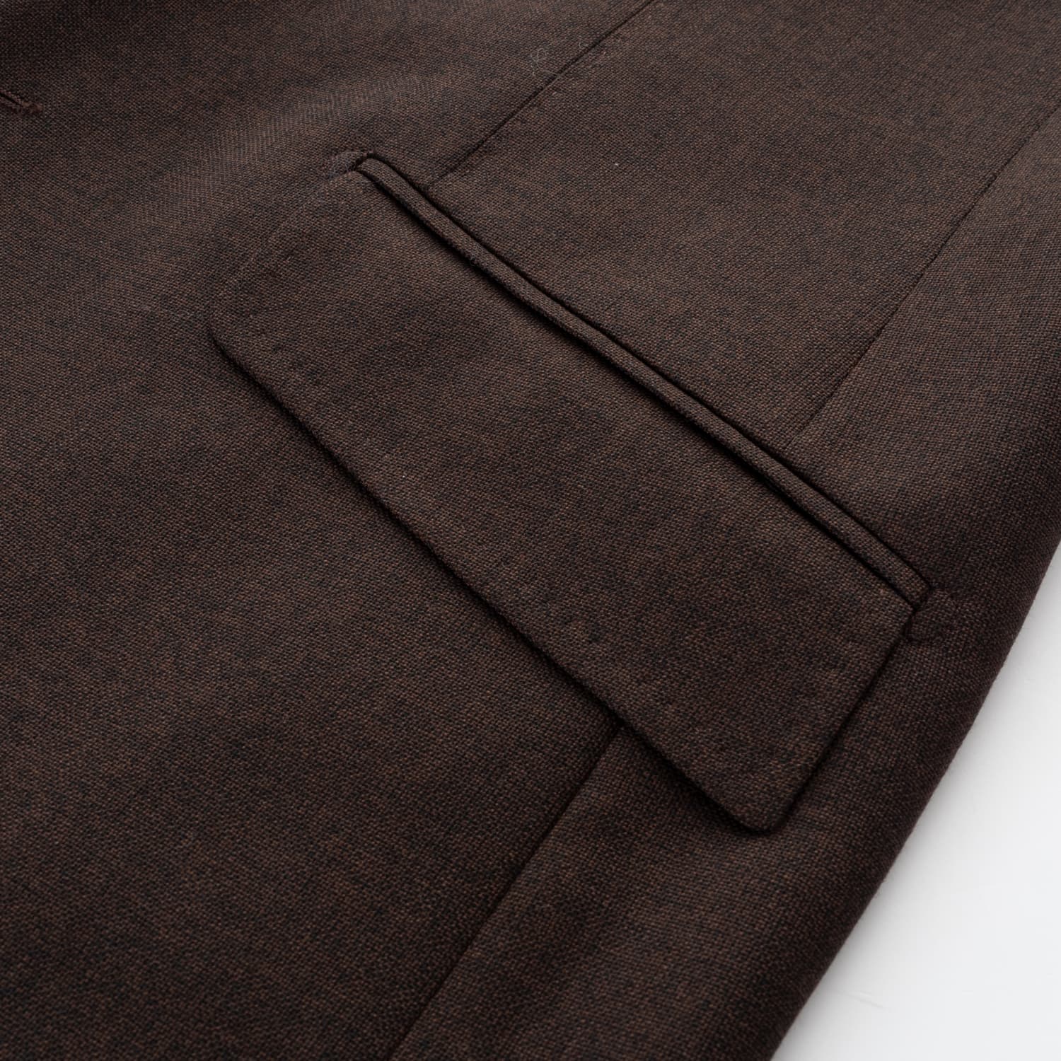 Virgin Wool Suit Brown