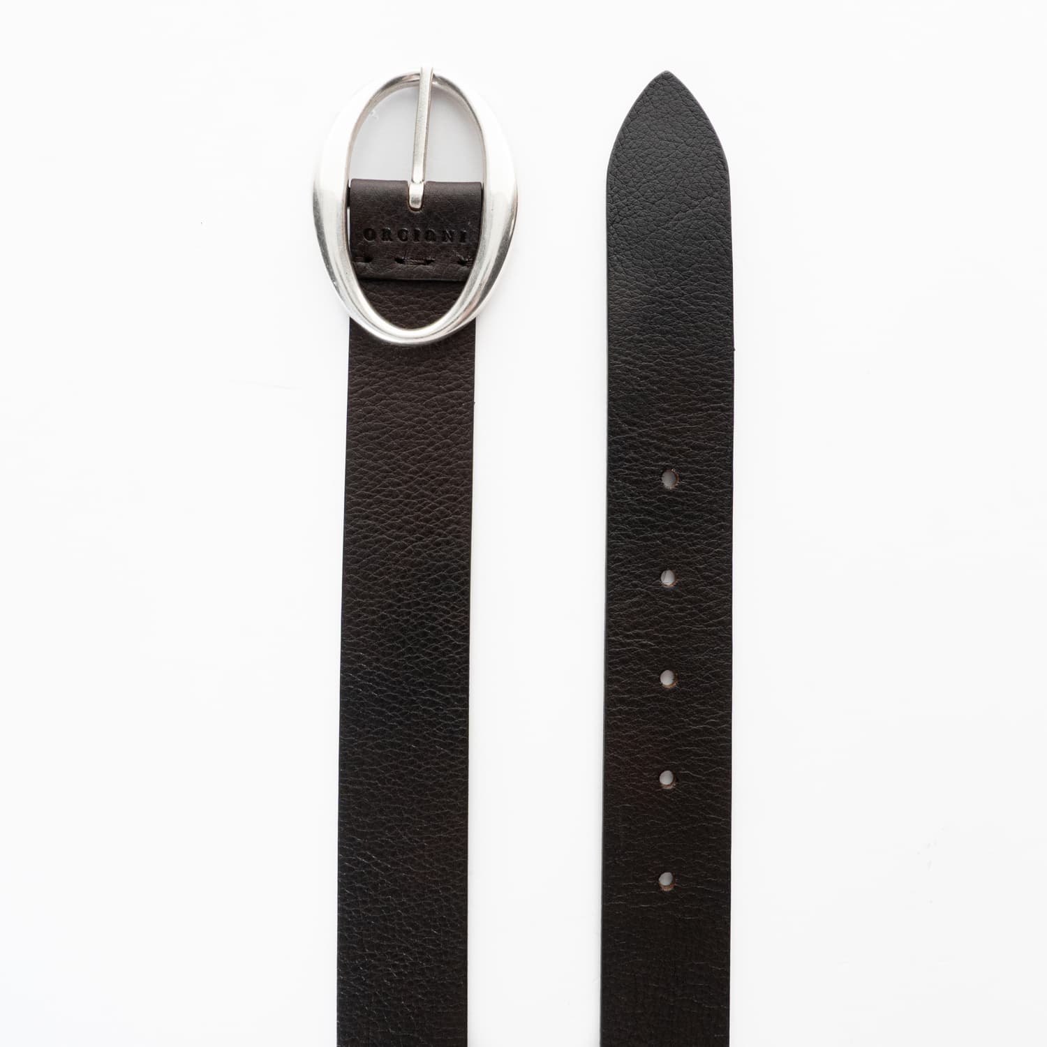Leather belt D1022 Lagoon Double