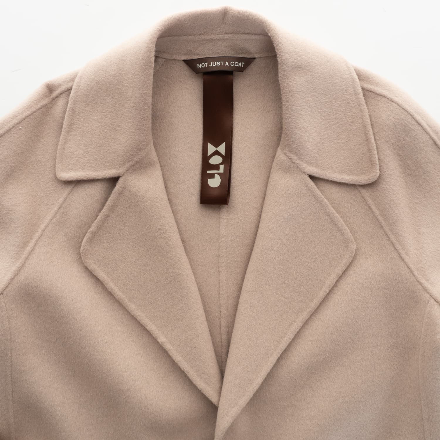 Belted Wool Coat Ecru