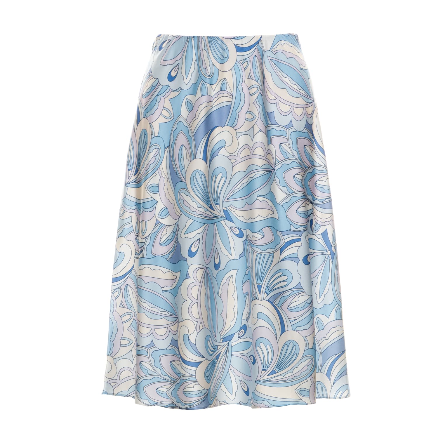 Short Skirt Silk Sally Blue