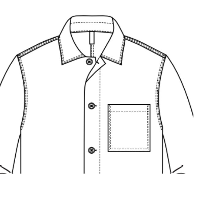 2 Piped pocket