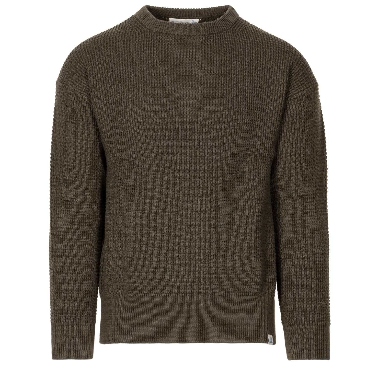 Cotton Cashmere Waffle Sweater