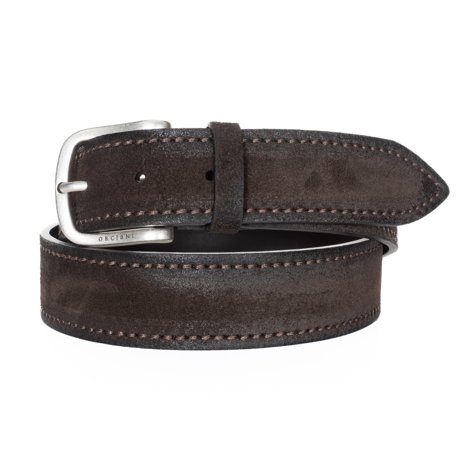 Suede Leather Belt Cloudy