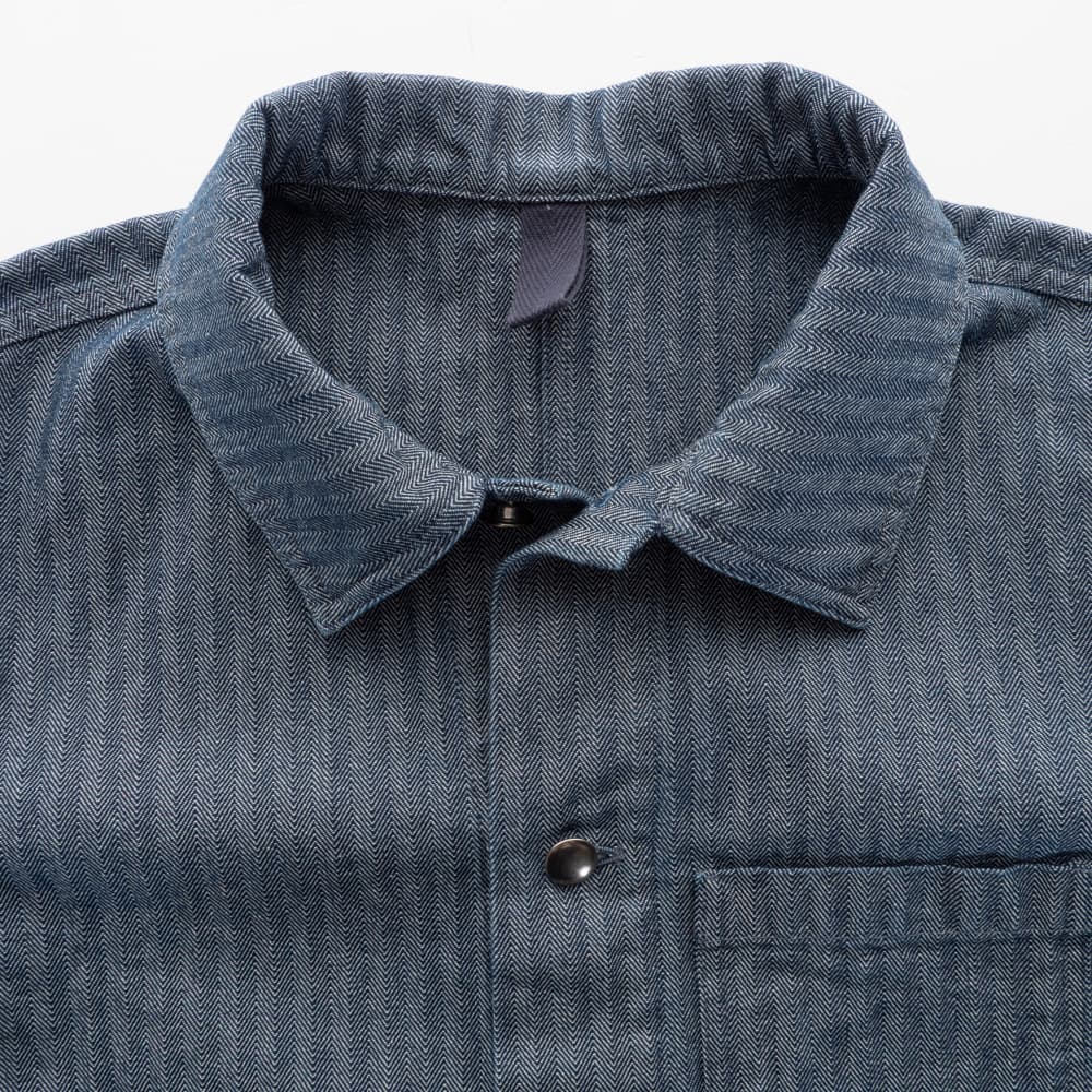 Cotton Shacket Herringbone