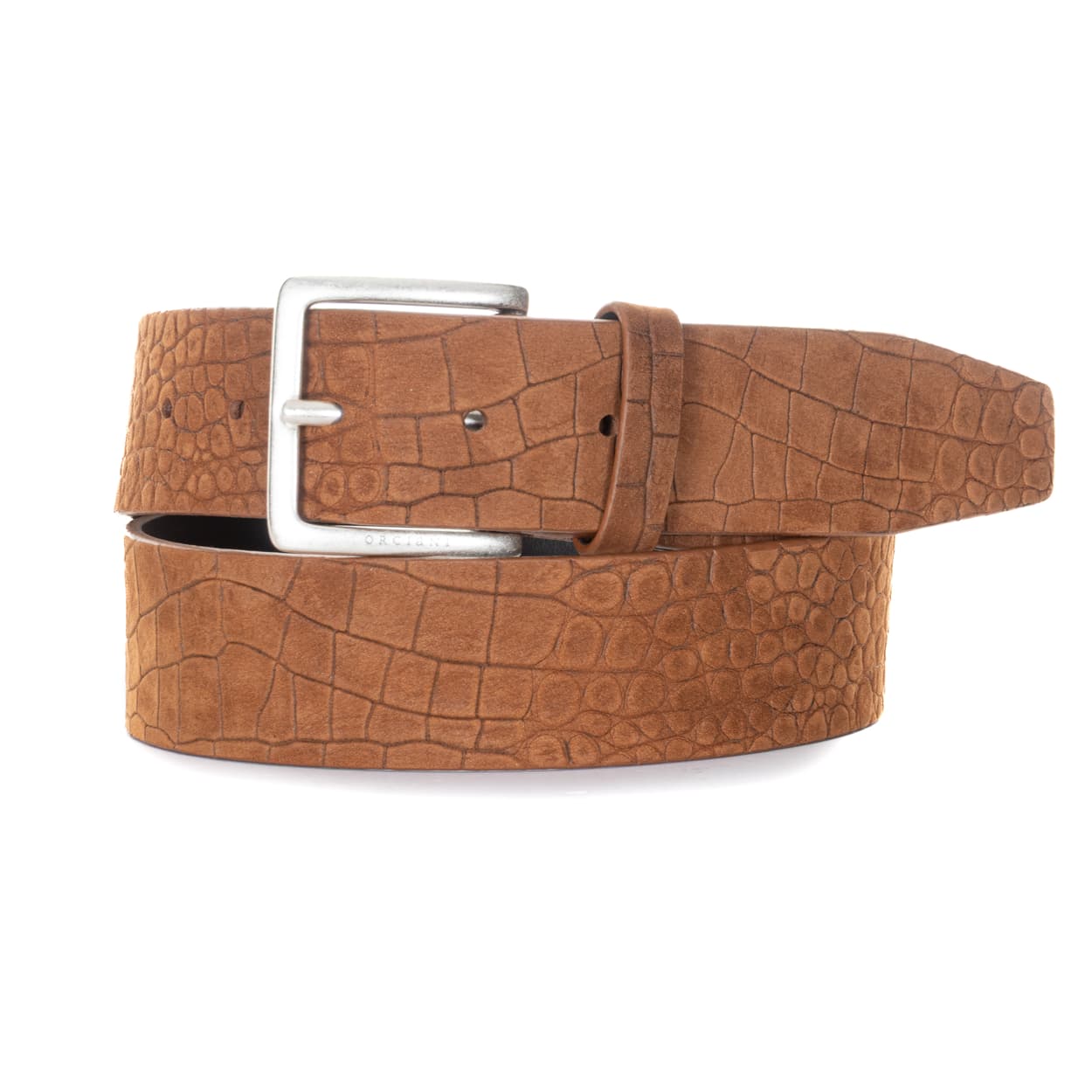 Orciani •95• Genuine Leather Croc Embossed Italy Made Belt ⭐ Orciani | Discover now at ➡️ die-form.com ⭐ main image 4
