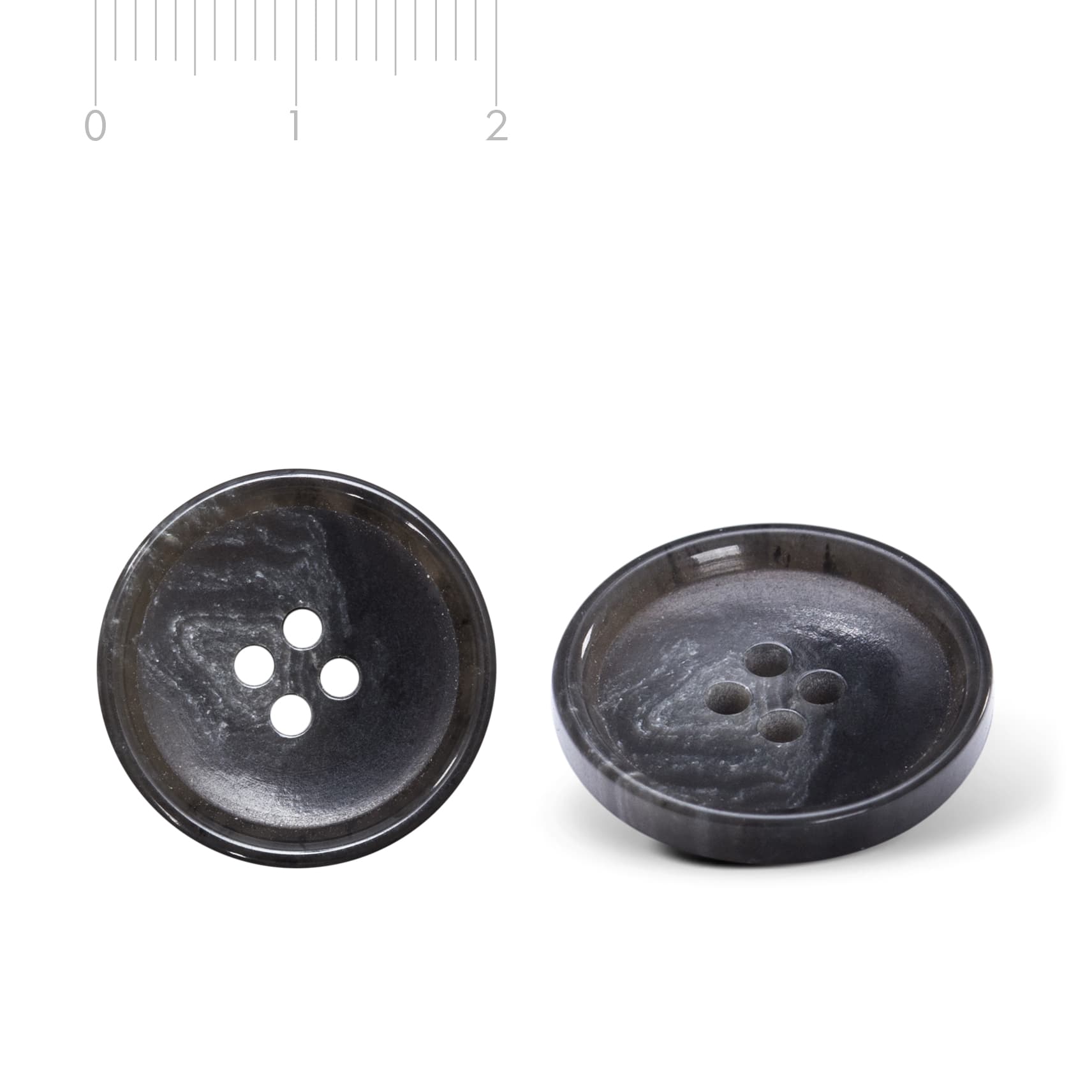 Hornmix button, grey H20