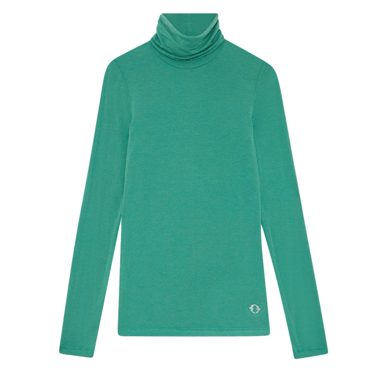 Turtleneck Jersey Top