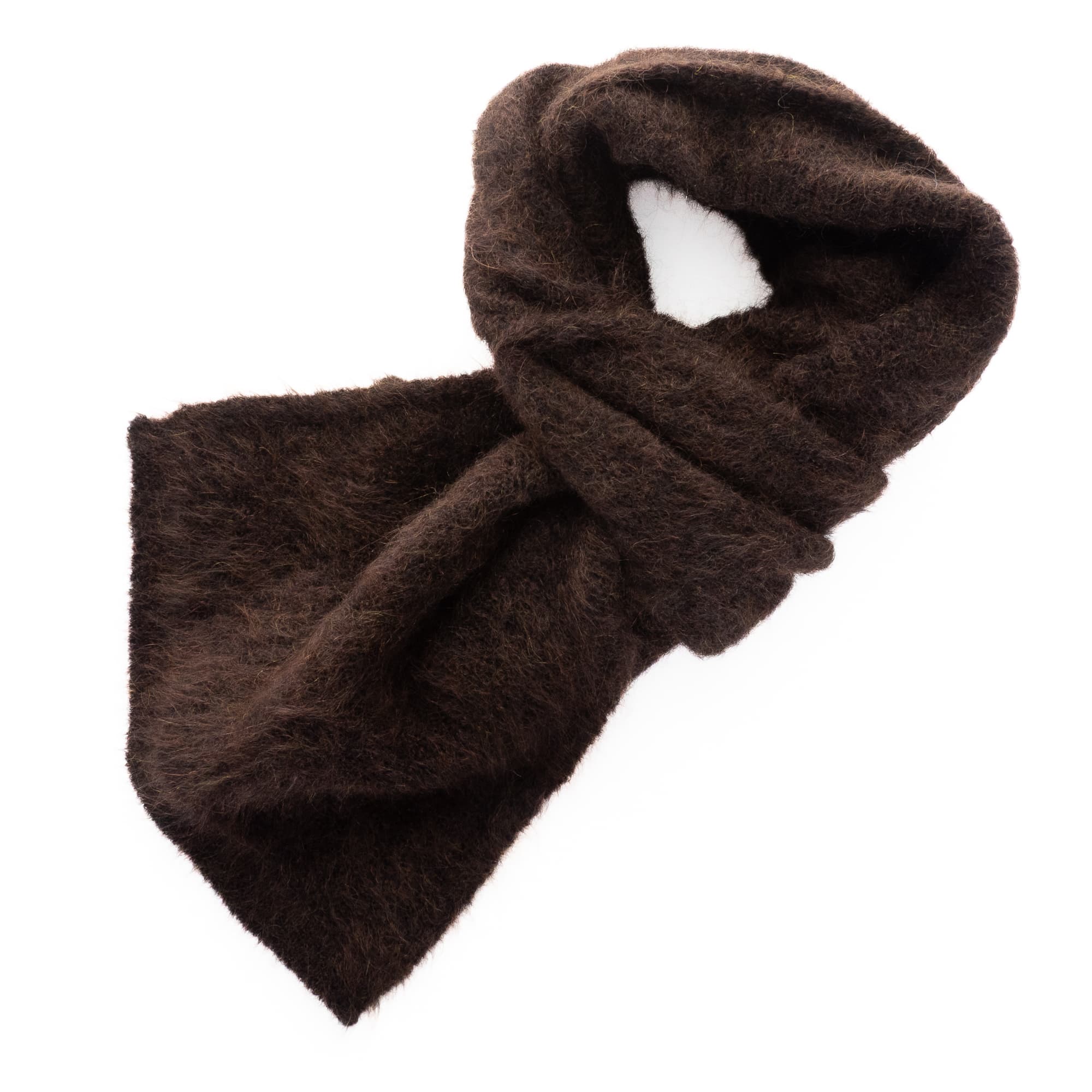Wool Scarf Alouette Coffee Wool Scarf Alouette Coffee