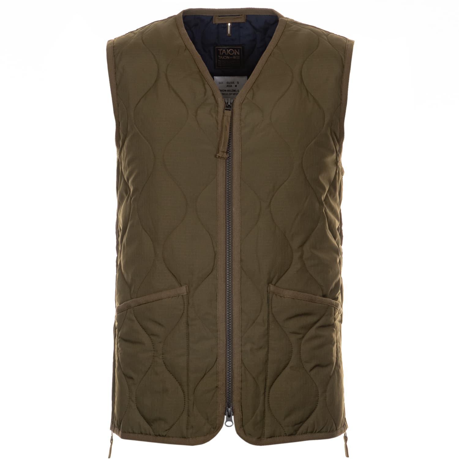 Taion-military-v-neck-zip-downvest-taion-0001-zml-ripstop-d-olive (4 von 4)