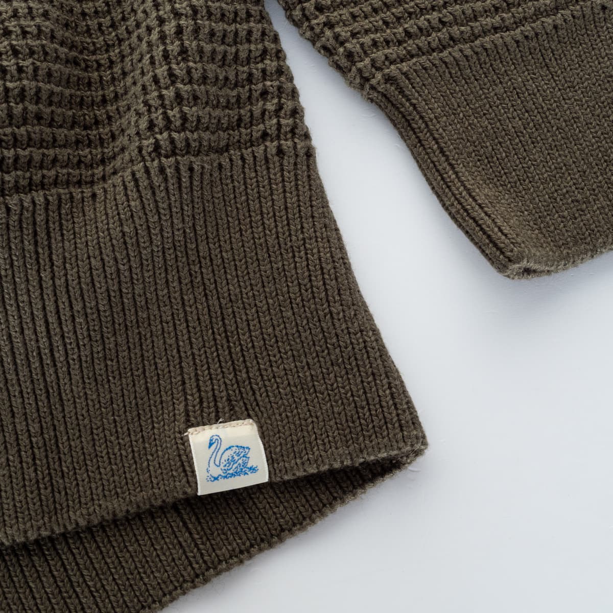 Cotton Cashmere Waffle Sweater