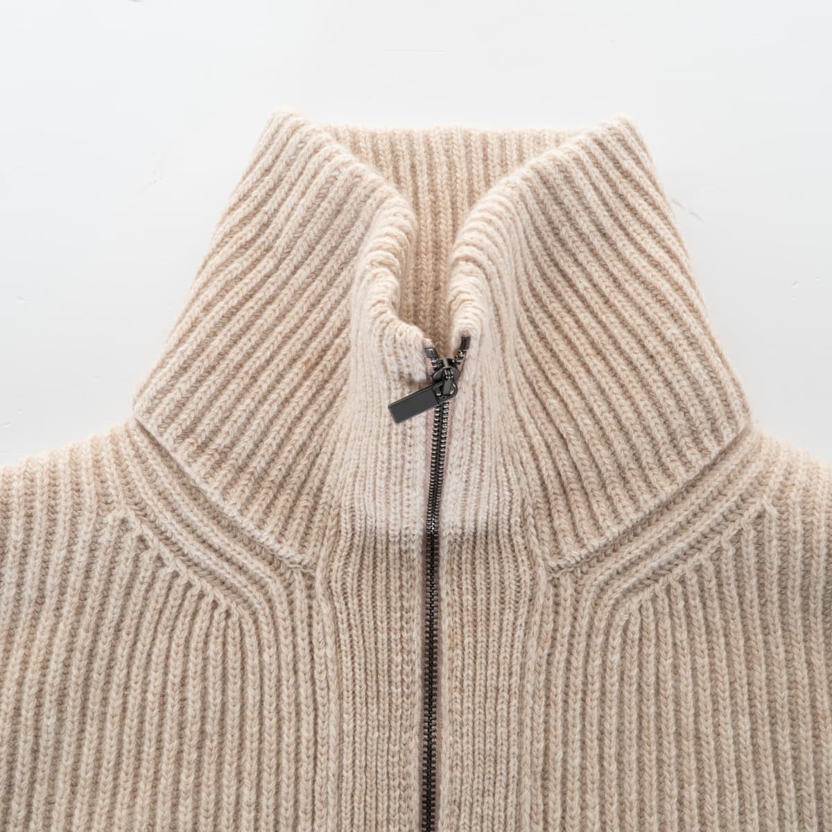 Wool Zip Cardigan