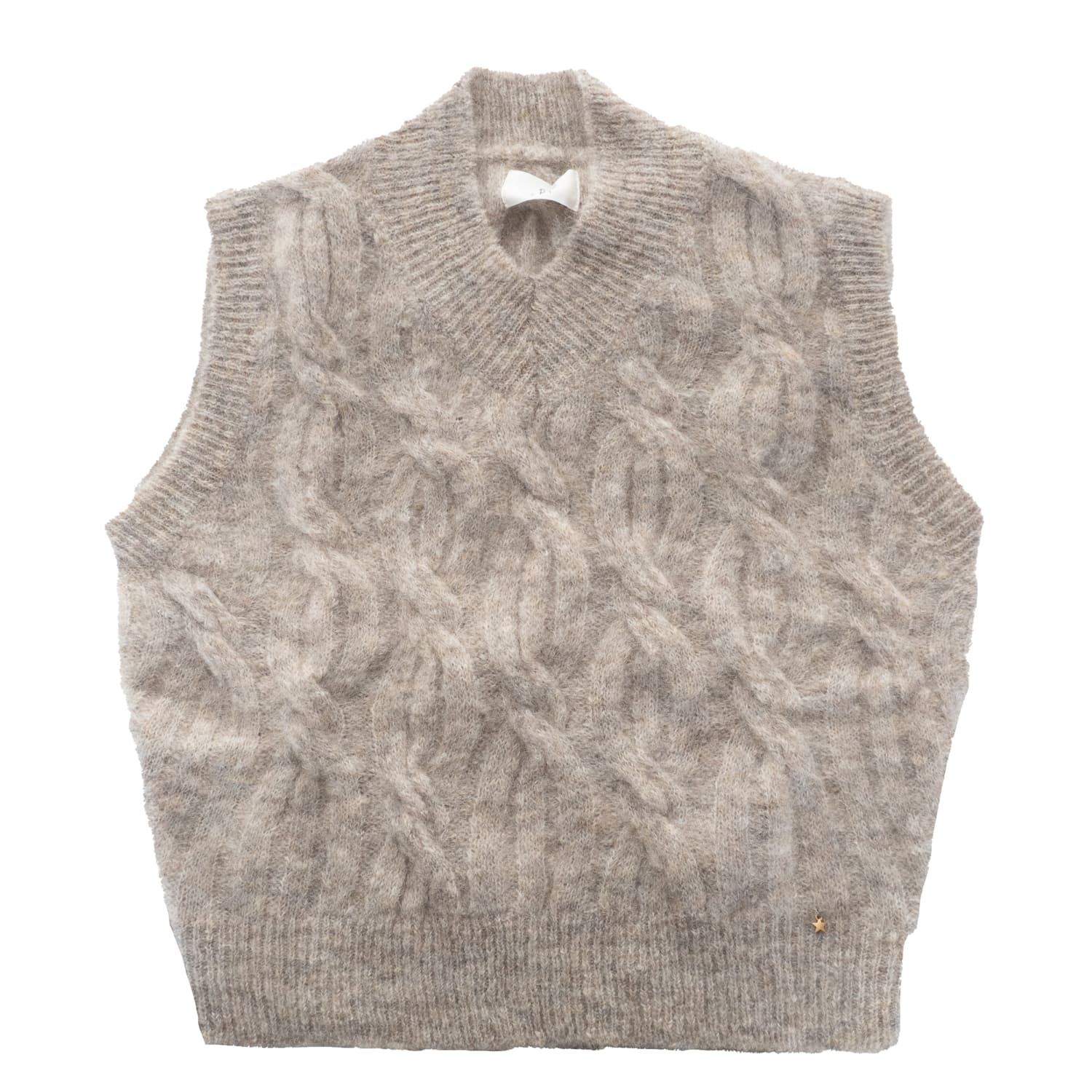 Cable Knit Sweater Vest