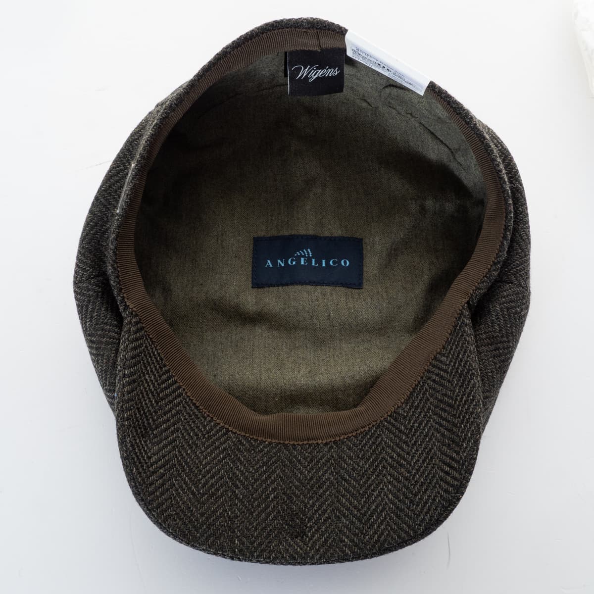 Newsboy Retro Cap Herringbone Olive