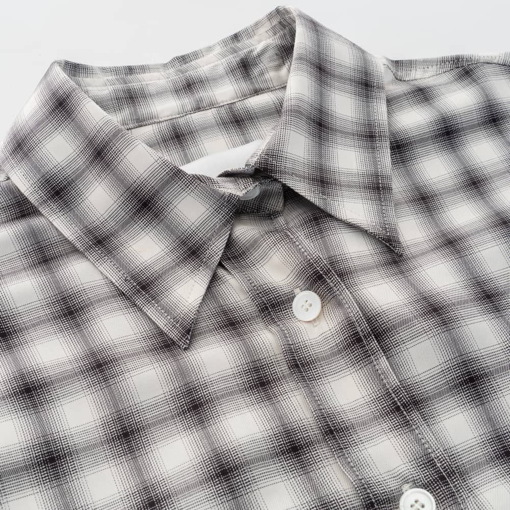 Checked Lyocell Blouse
