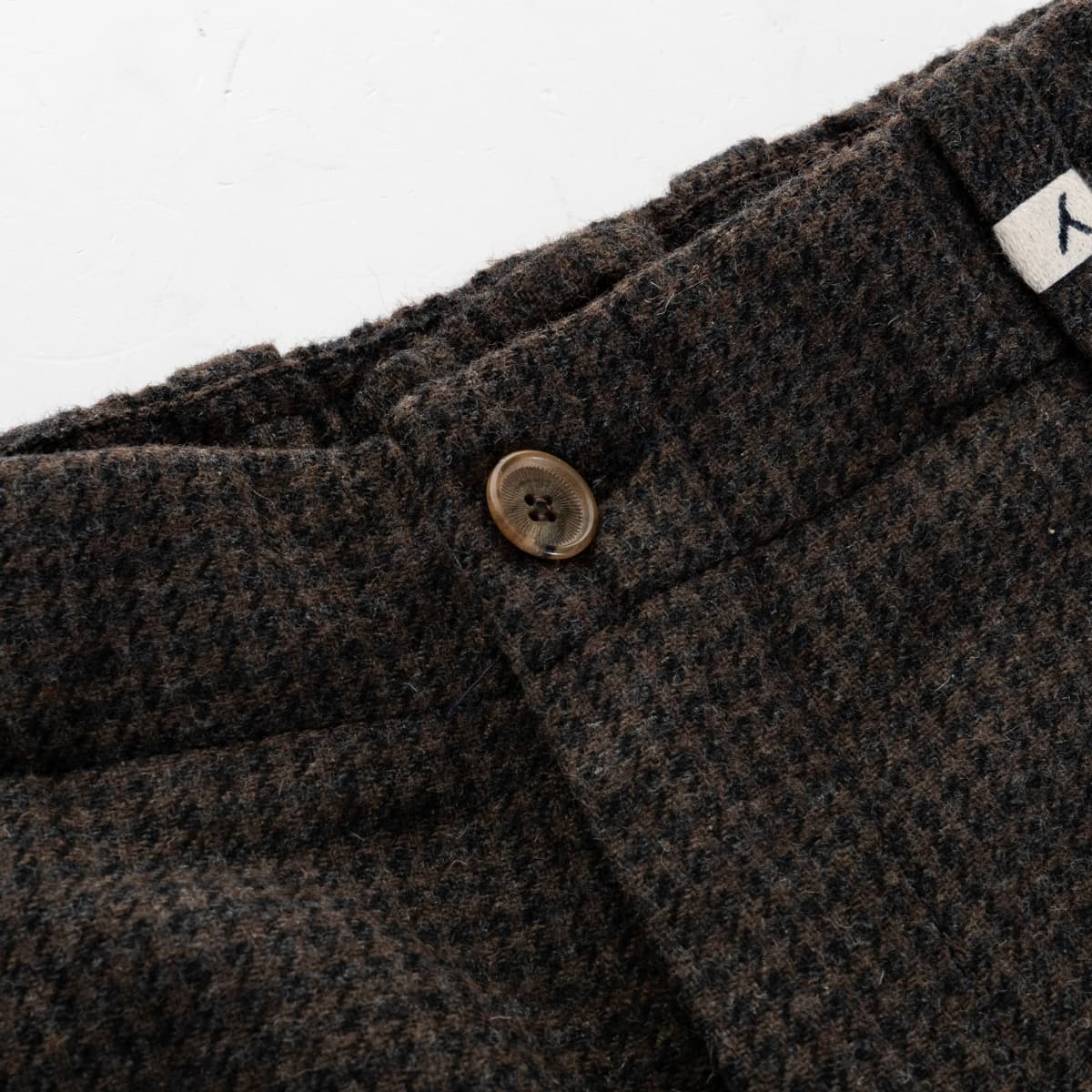 Wool-Blend Trousers Houndstooth