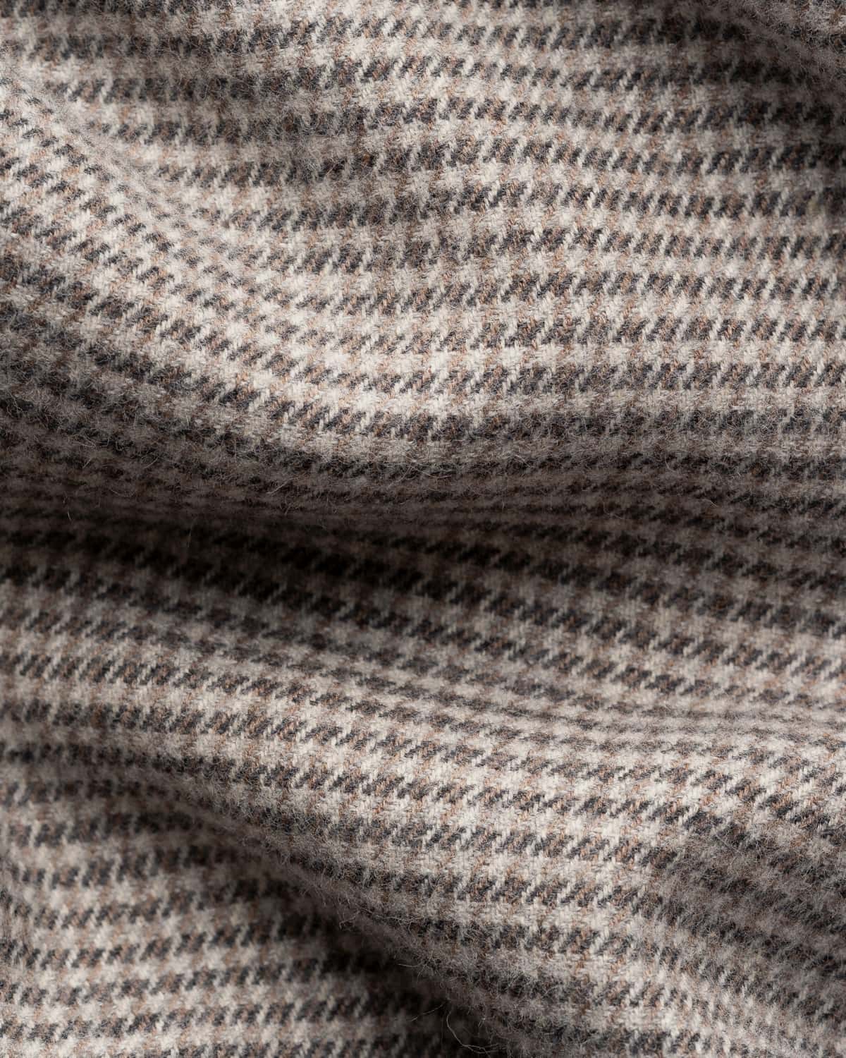 Casual Houndstooth Flannel Shirt