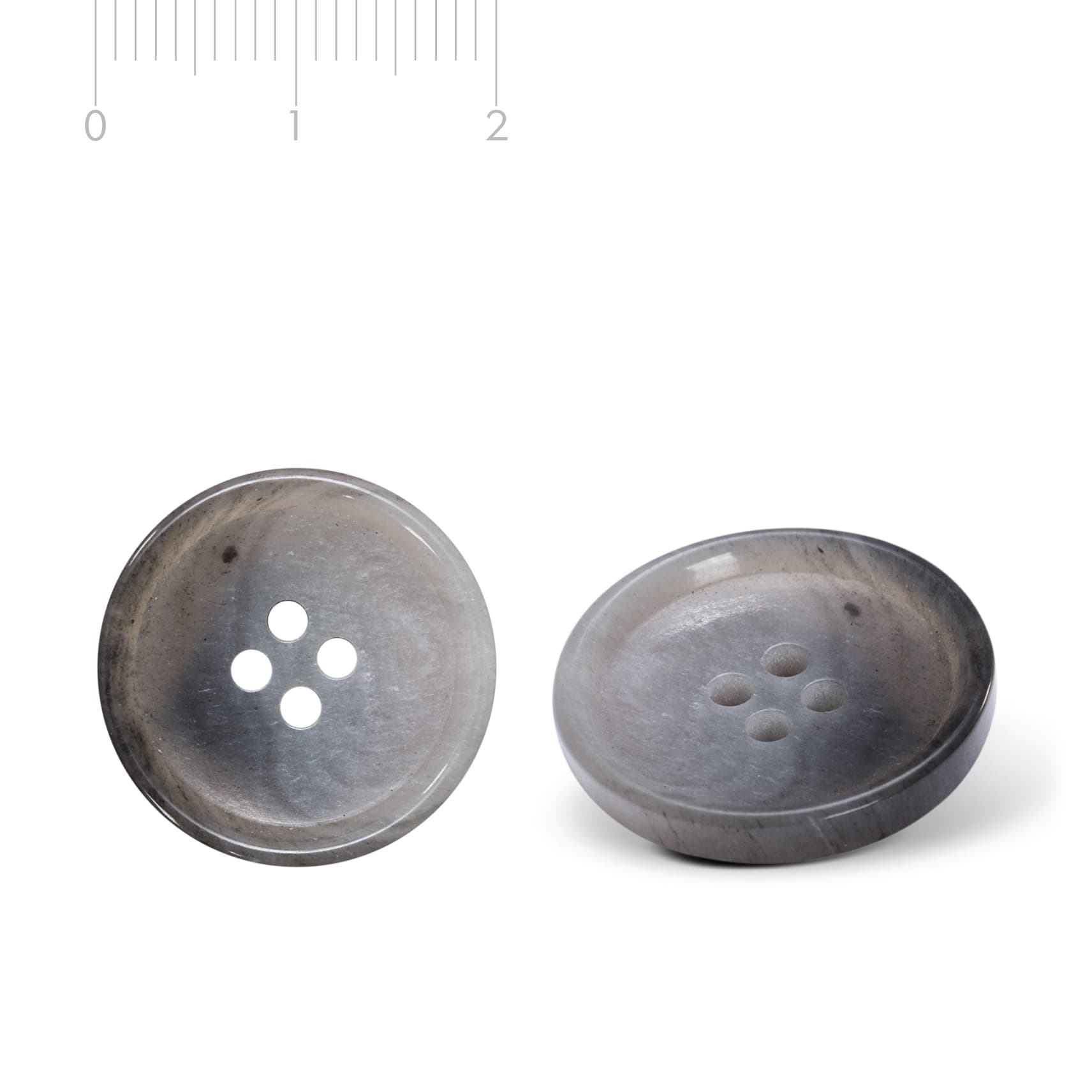 Hornmix Button Light Grey H19