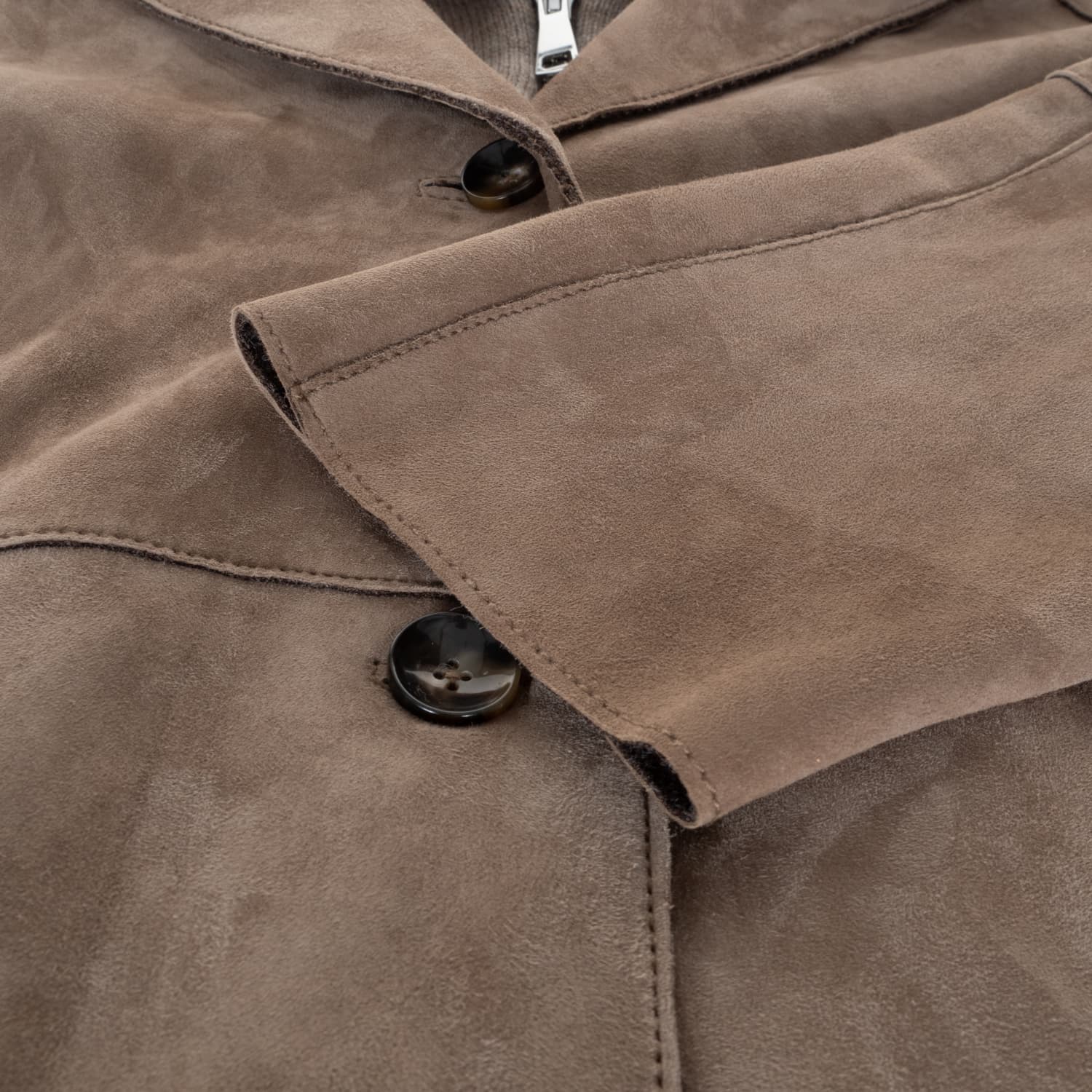 Leather Jacket with Removable Knit Insert