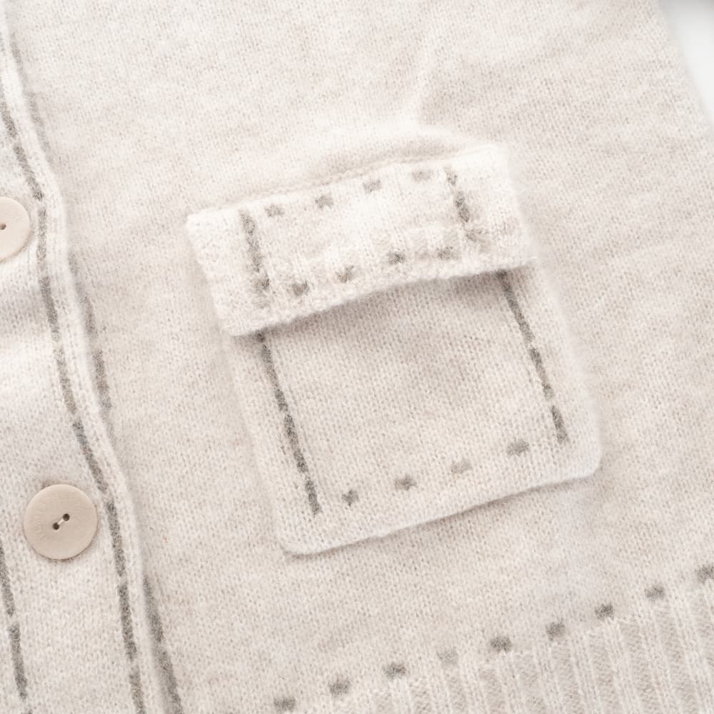 Cashmere Blend Knit Cardigan