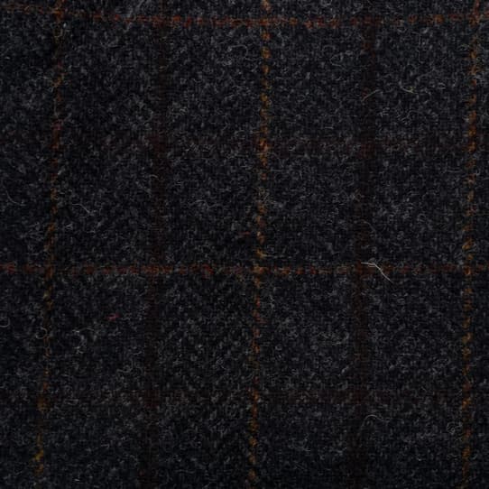 Soft wool tweed with large check pattern