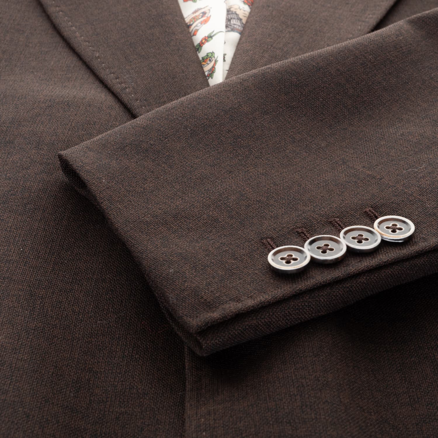 Virgin Wool Suit Brown