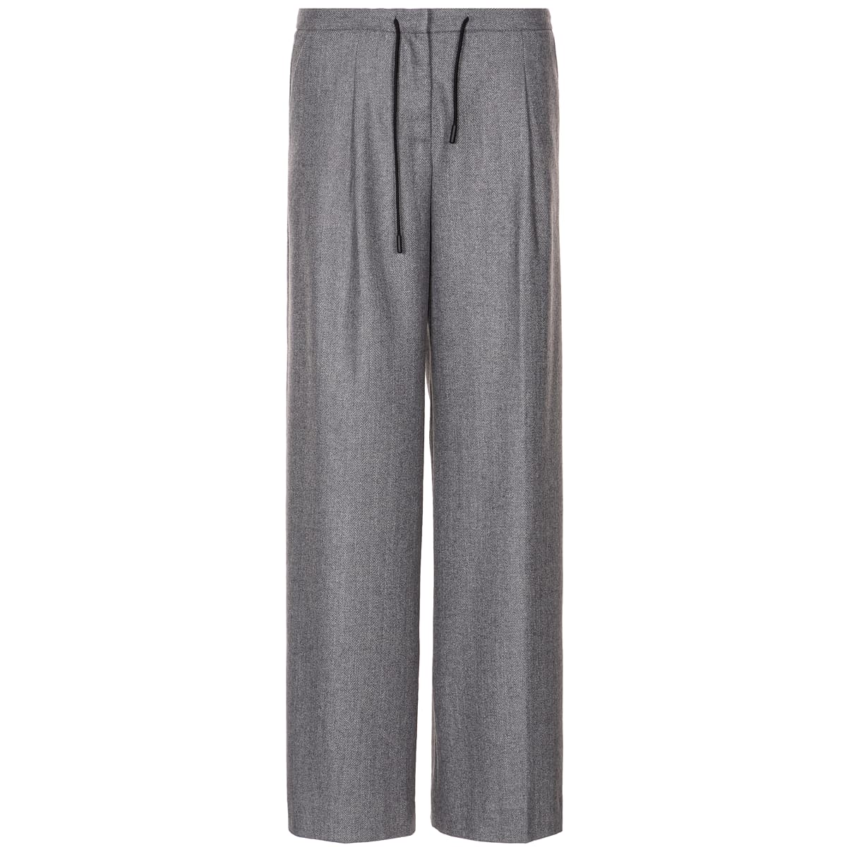 Eldara Herringbone Wool Trousers