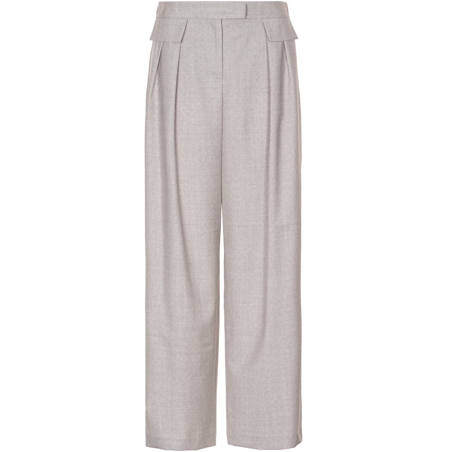 Wide Leg Wool Trousers