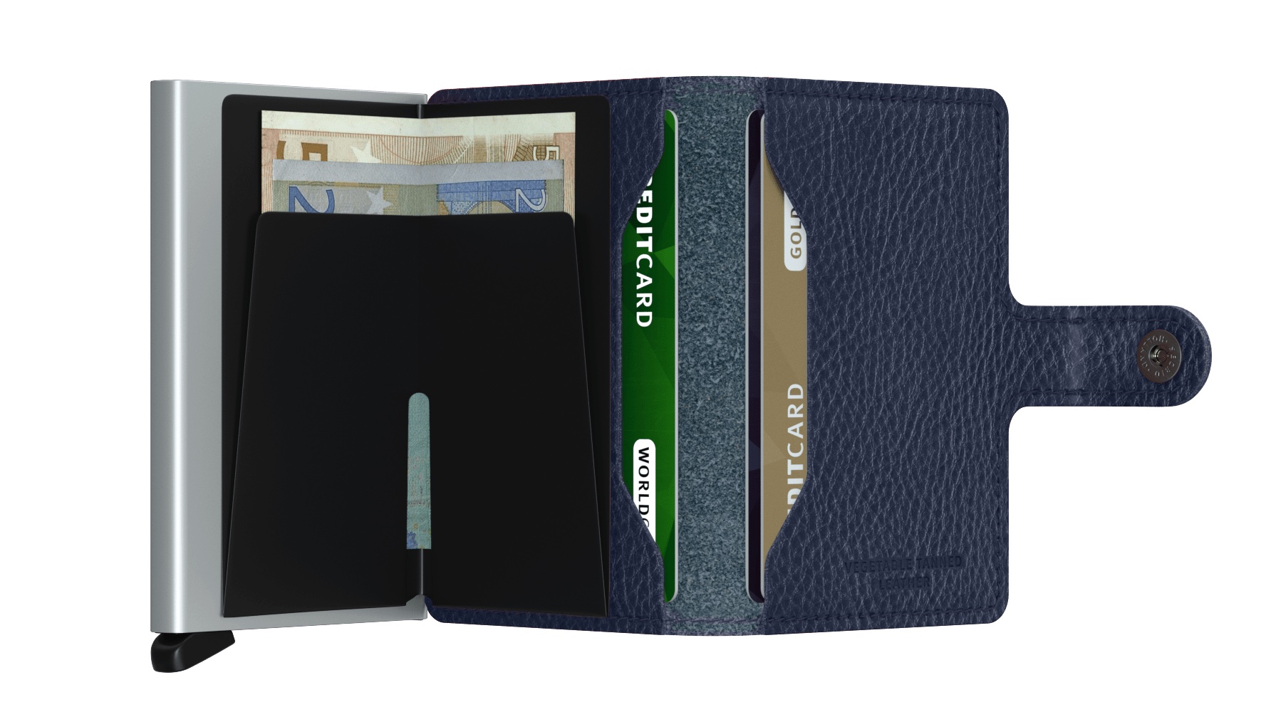 Secrid_Miniwallet_Veg_Navy-Silver_Open secrid_miniwallet_veg_navy-silver_open
